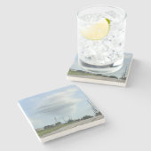 Dessous-de-verre En Pierre Nuage tordu (Côté)