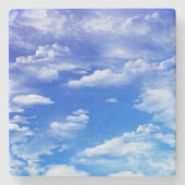 Dessous-de-verre En Pierre Nuages (Devant)
