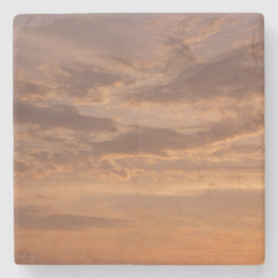 Dessous-de-verre En Pierre Nuages de coucher de soleil II Pastel Nature Abstr
