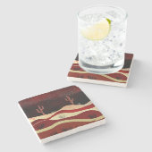 Dessous-de-verre En Pierre Nuit du désert (Côté)