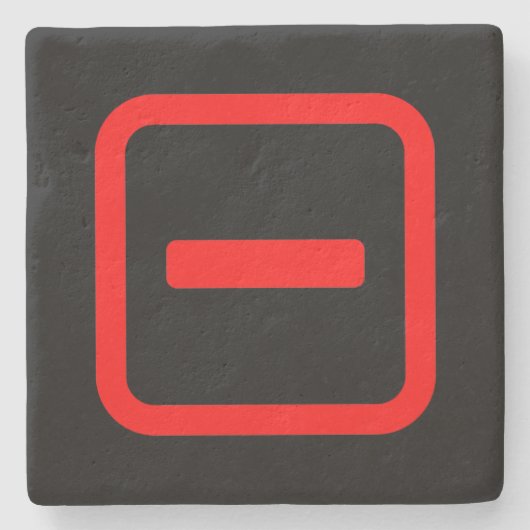 Dessous-de-verre En Pierre Numéro 一 Japonais Numéro Un (Devant)