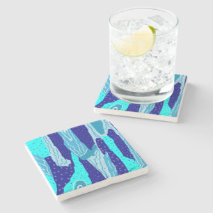 Dessous-de-verre En Pierre Océan bleu Icy
