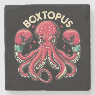 Dessous-de-verre En Pierre Octopus en boîte - Boxtopus