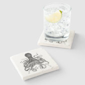 Dessous-de-verre En Pierre Octopus vintage (Côté)