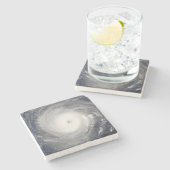 Dessous-de-verre En Pierre Oeil de l'ouragan (Côté)
