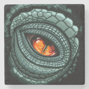 Dessous-de-verre En Pierre Œil de prédateur reptile primal