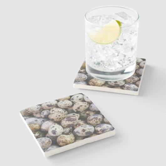 Dessous-de-verre En Pierre Oeufs de caille (Côté)
