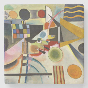 Dessous-de-verre En Pierre Oeuvre Abstraite expressionniste de Kandinsky