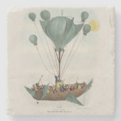 Dessous-de-verre En Pierre Oeuvre d'époque de Balloon Air Ship (Devant)