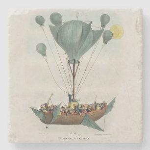 Dessous-de-verre En Pierre Oeuvre d'époque de Balloon Air Ship