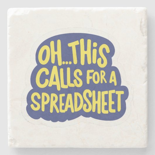 Dessous-de-verre En Pierre Oh Cela Demande Un Tableur (Devant)