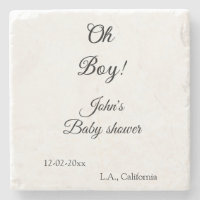oh garçon fille baby shower ajouter nom date année