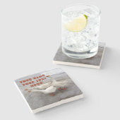 Dessous-de-verre En Pierre Oie blanche (Côté)