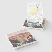 Dessous-de-verre En Pierre Oie d'été (Côté)