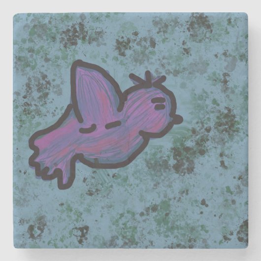 Dessous-de-verre En Pierre Oiseau (Devant)