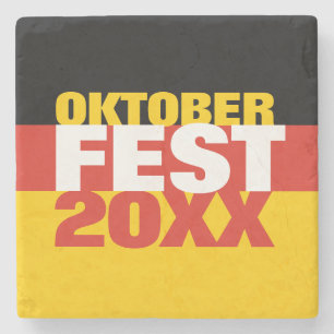 Dessous-de-verre En Pierre Oktoberfest Octoberfest drapeau allemand