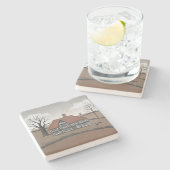 Dessous-de-verre En Pierre Old Crow Manor (Côté)