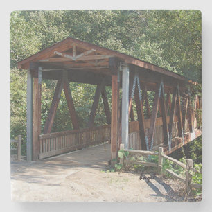 Dessous-de-verre En Pierre Old Roswell Mill Pont couvert, Georgia Marble St.