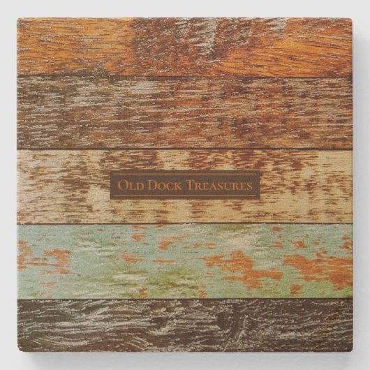 Dessous-de-verre En Pierre Old Rustic Coasters (Devant)