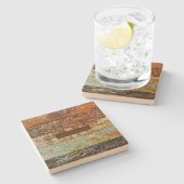 Dessous-de-verre En Pierre Old Rustic Coasters (Côté)