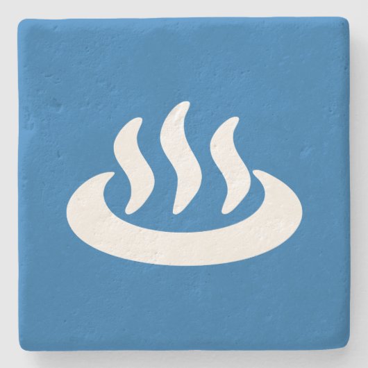 Dessous-de-verre En Pierre Onsen ♨ Hot Spring 温 泉 Japonais (Devant)