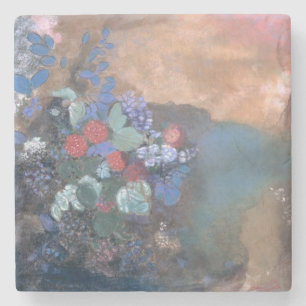 Dessous-de-verre En Pierre Ophélie parmi les fleurs, c.1905-8