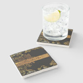 Dessous-de-verre En Pierre Or (Côté)