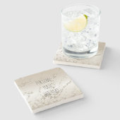 Dessous-de-verre En Pierre Or Glitzy Sparkle Ombre (Côté)
