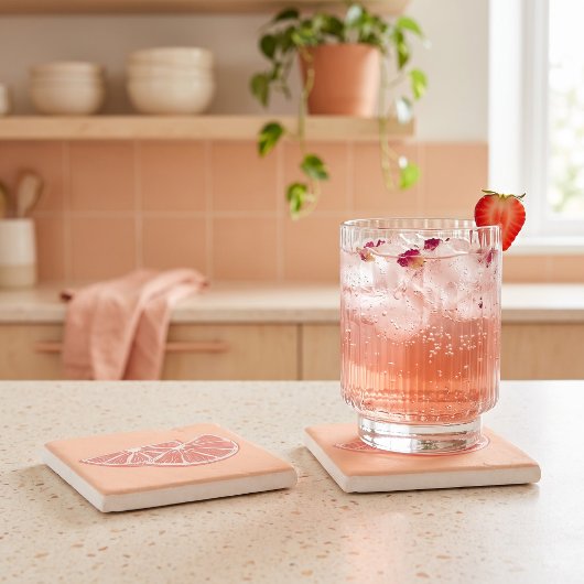 Dessous-de-verre En Pierre Orange