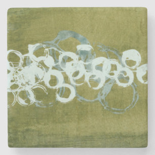 Dessous-de-verre En Pierre Orbes vertes I