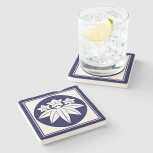 Dessous-de-verre En Pierre Oriental Blue Kamakura Minamoto Japon Mon Art