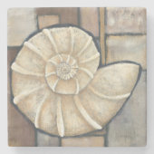 Dessous-de-verre En Pierre Ormeau Shell (Devant)