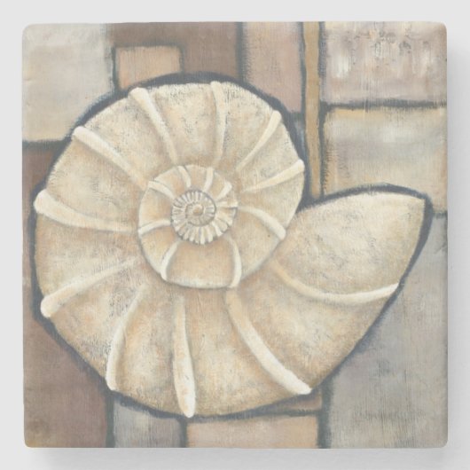 Dessous-de-verre En Pierre Ormeau Shell (Devant)