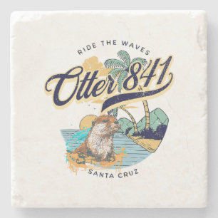 Dessous-de-verre En Pierre Otter 841 Surfing Otter 841 California Surf Board