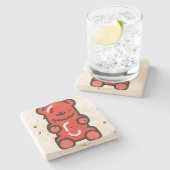 Dessous-de-verre En Pierre ours (Côté)