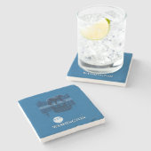 Dessous-de-verre En Pierre Ours dans le clair de lune - Washington (Côté)