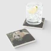 Dessous-de-verre En Pierre Ours de panda géant (Côté)