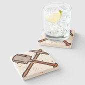 Dessous-de-verre En Pierre outils (Côté)