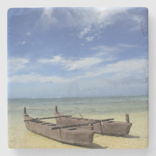 Dessous-de-verre En Pierre Pacifique Sud, Polynésie française, Moorea.