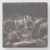 Dessous-de-verre En Pierre Pack Wolf (Devant)