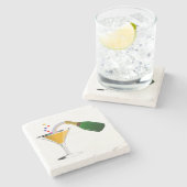 Dessous-de-verre En Pierre Pain grillé de Champagne (Côté)