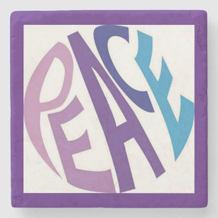 DESSOUS-DE-VERRE EN PIERRE PAIX