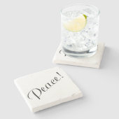 DESSOUS-DE-VERRE EN PIERRE PAIX (Côté)