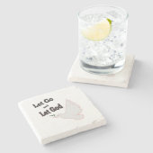 Dessous-de-verre En Pierre Paix de colombe (Côté)