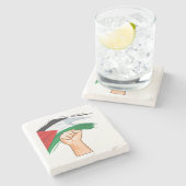 Dessous-de-verre En Pierre Palestine (Côté)