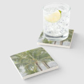 Dessous-de-verre En Pierre Palmiers (Côté)