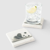 Dessous-de-verre En Pierre Panda (Côté)