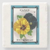 Dessous-de-verre En Pierre Pansy (Devant)