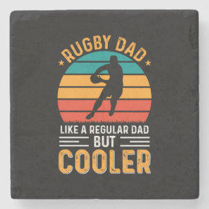 Dessous-de-verre En Pierre Papa Rugby