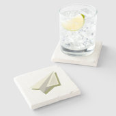Dessous-de-verre En Pierre Paper Plane Design (Côté)